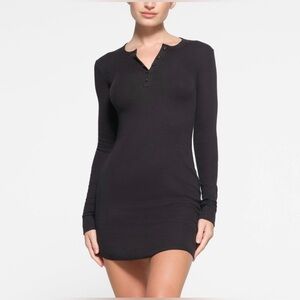 SKIMS Henley Cotton Dress